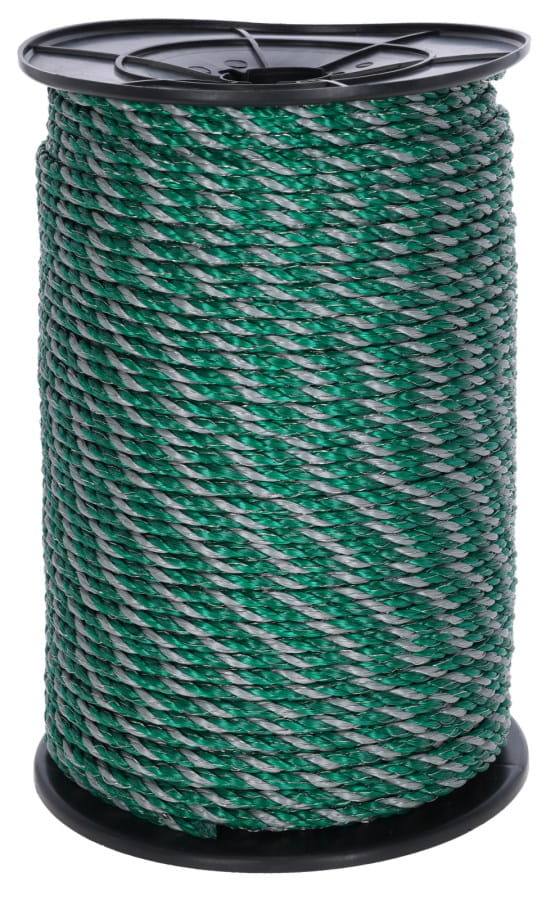AKO Weidezaunseil EconomyLine 200 m Ø 6 mm grün/grau – 6 x 0,2 mm Edelstahlleiter