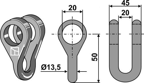 BL28145 Schäkel - passend zu Spearhead MP1 - 7770722