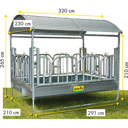Patura Großballenraufe - mit Schwedenfressgittern