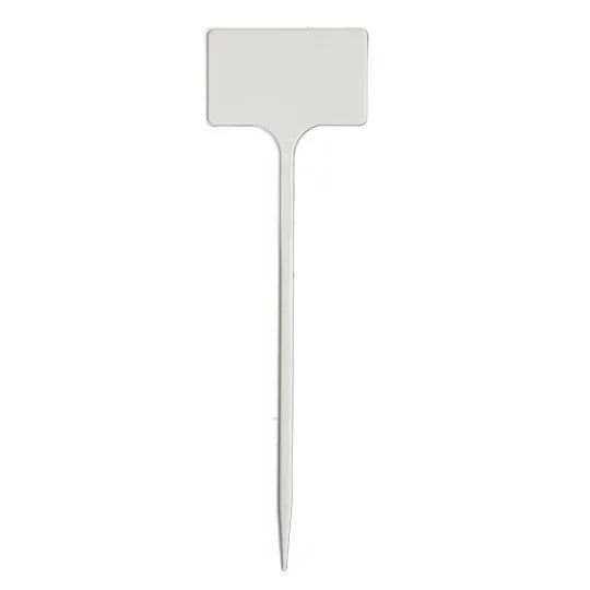 100x Pflanzetiketten 60 x 100 mm, Höhe 340 mm – Gerade Pflanzenstecker aus Hartschaumstoff für Gartenbau