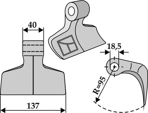 BL4049 Hammerschlegel - passend zu Alpego P40061 / Omarv