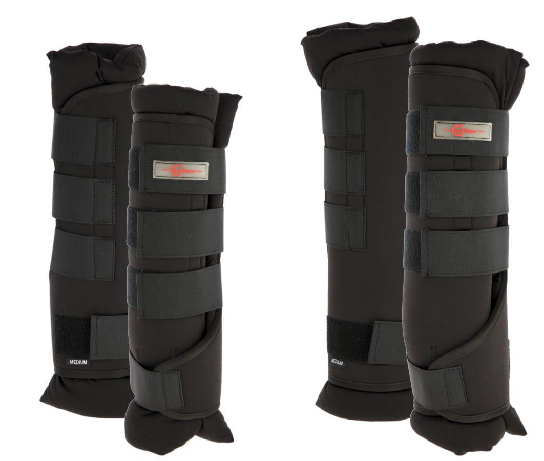 4x Kerbl stable and transport boots incl. insert set | for front and hind legs