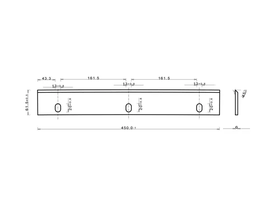 Pale de rotor 450 mm - compatible avec Capello Quasar