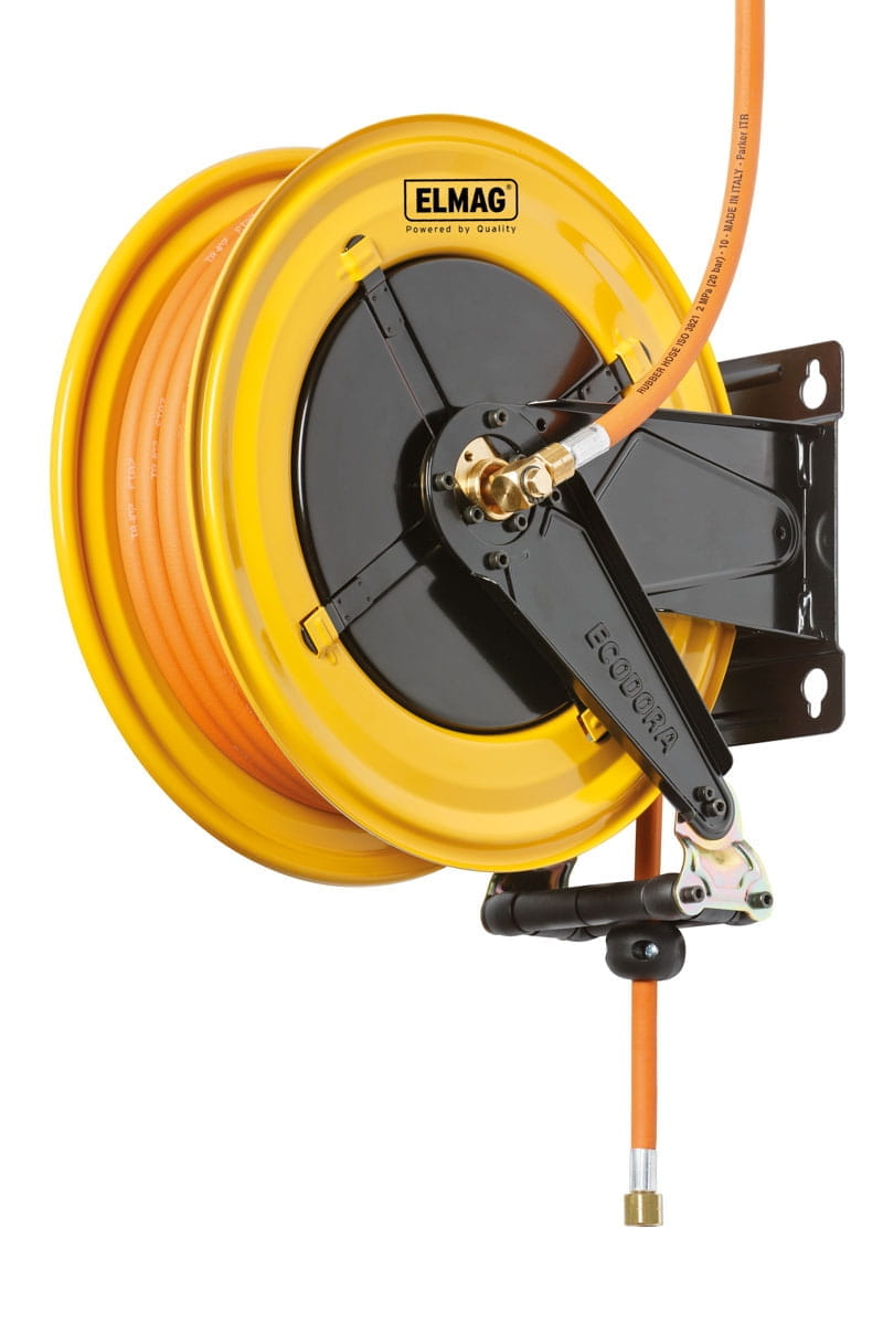 INDUSTRIE Schlauchaufroller 430/81 – ATEX – 15 m Gas-Schlauchaufroller für LPG, Methan & Propan – 20 bar