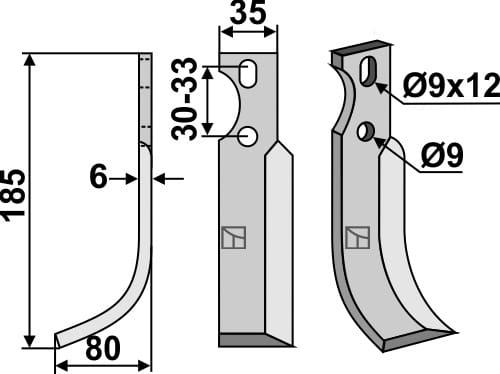 BL5163 Fräsmesser L - passend zu Goldoni 2071