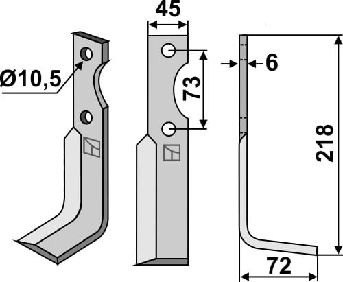 BLEGR-02R Fräsmesser R - passend zu Eurogreen
