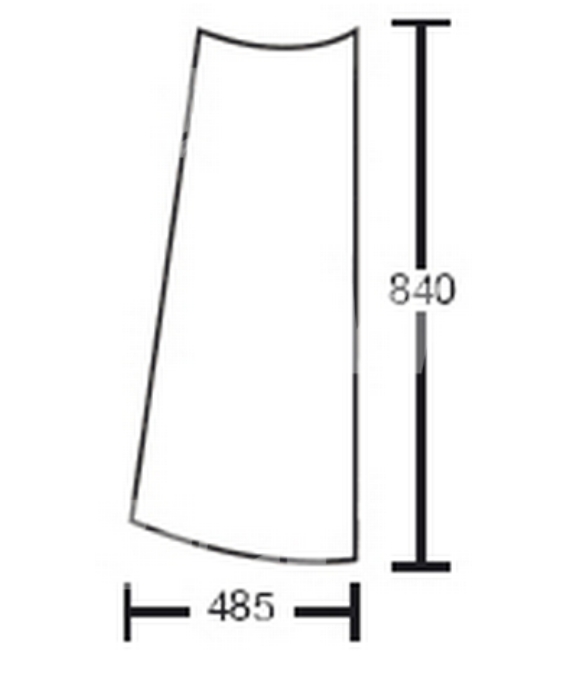 Eckscheibe rechts - passend zu JCB Fastrac 125, 130T, 135, 145T, 150T, 155, 185, 3155, 3170,3 185, 3190, 3200, 3220, 3230, 8250