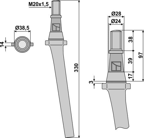 BL6115 Kreiseleggenzinken - passend zu Feraboli 7343290
