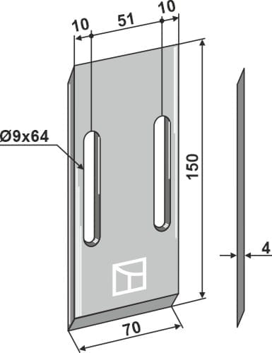 BL3141 Abstreiferblech - passend zu Vogel Noot PQ263001