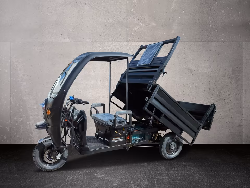 Cargo Runner Heavy Duty – Hydraulischer Kipper mit Dach | 38 km/h | 300 kg Zuladung