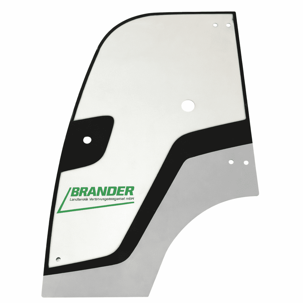 Door glass, left-hand side - clear - suitable for Kramer 5050, 5055, 5055e, 5065