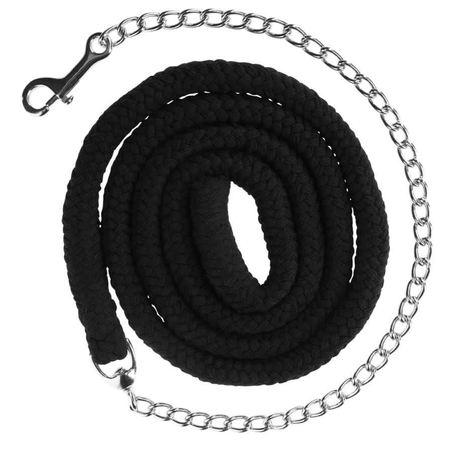 Kerbl cotton lead rope with chain - length 2m