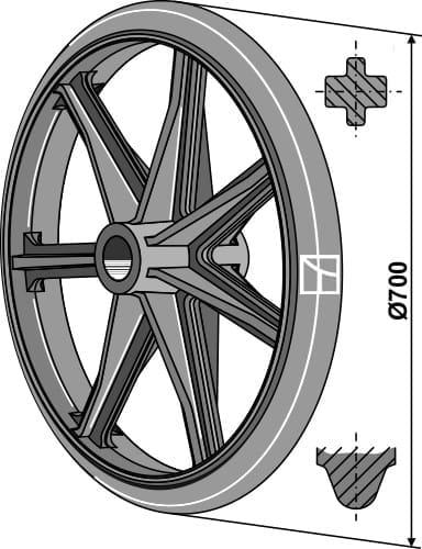 BL313-711 Packerscheibe - Ø700 mm
