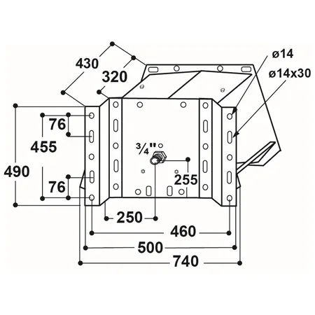 Patura Doppel Trogtränke mit Schwimmerventil, Modell 620