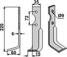 BL4929 Fräsmesser CAS-09L