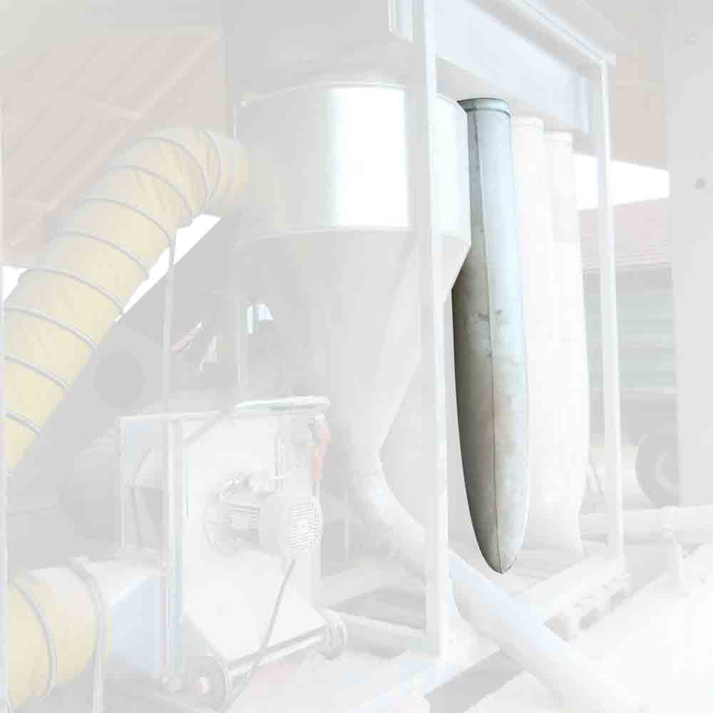 Filtereinheit zu Zyklon für Hackschnitzel-Trocknung - 800x1800mm