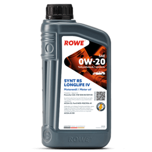Motorenöle Rowe - HIGHTEC SYNT RS LONGLIFE IV SAE 0W-20 - Porsche C20 - VW 508 00/5 BL21137 Motorenöle Rowe - HIGHTEC SYNT RS LONGLIFE IV SAE 0W-20 - Porsche C20 - VW 508 00/5