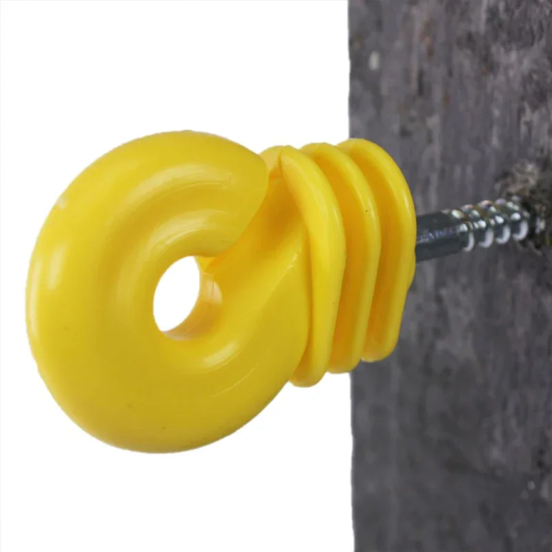 25× Ringisolatoren „Jumbo“ Gelb – Extra großer Ring für Litze & Band