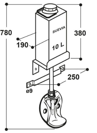 Suevia Piglet Medicines Filling Drinker Model 99