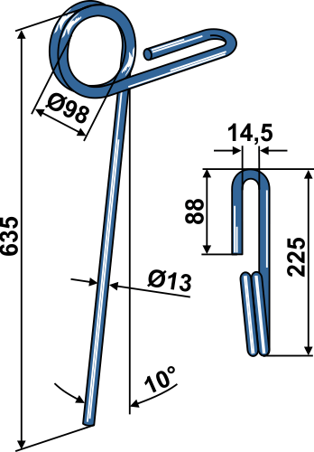 ET56388 Striegelzinken - passend zu Köckerling 501132