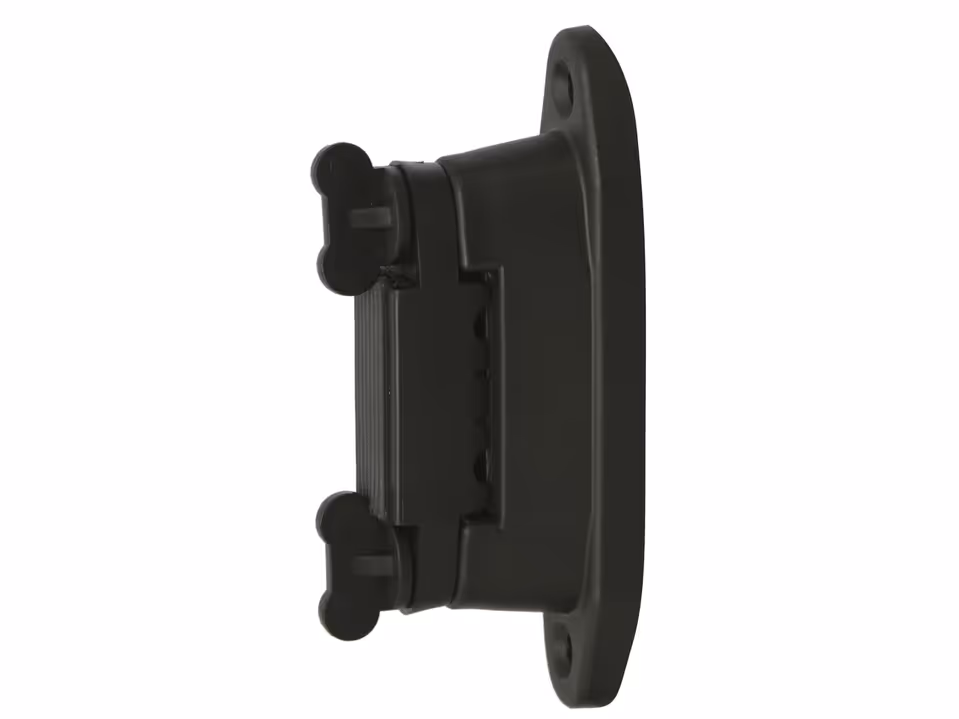 6x Profi-Eck-/Streckenisolator schwarz, für 4 cm Band