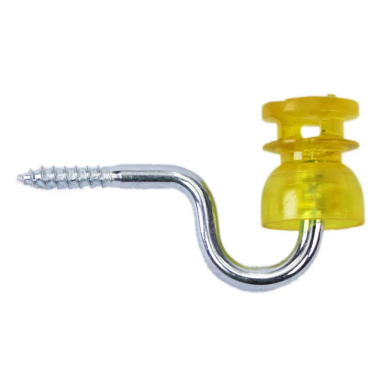 25x Schlitzisolatoren C161 für Weidelitze & Draht – Polycarbonat, Holzgewinde