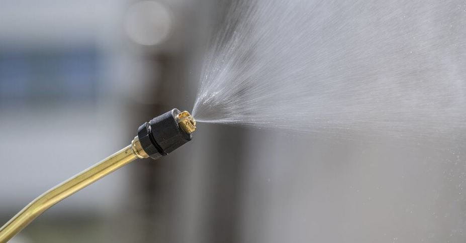 MESTO 3270TP 10L pressure sprayer with transport trolley for disinfection against foot-and-mouth disease