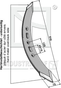 BL28747 Gedrehtes Schar - Ausführung rechts