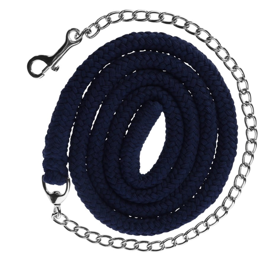 Kerbl cotton lead rope with chain - length 2m