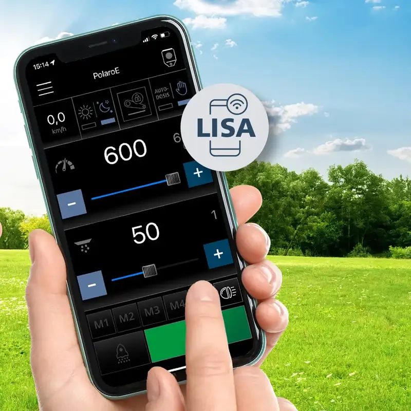LEHNER SuperVario® 70 mit LISA App-Steuerung – 12V Universalstreuer mit 24 m Streubreite