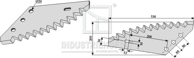 BL29576 Futtermischwagenmesser