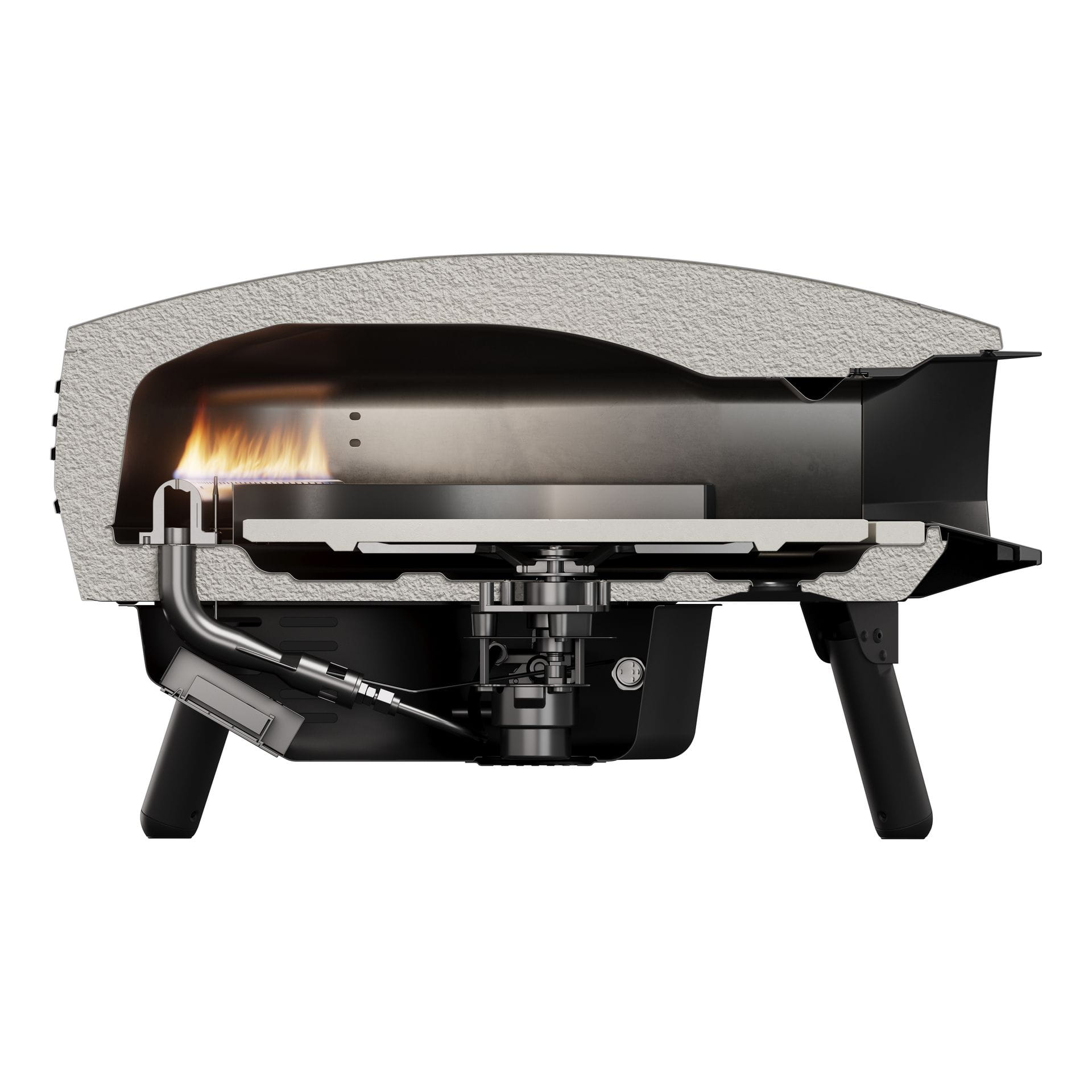 Witt PICCOLO Rotante 16" Gas Pizza Oven – Rotating Pizza Stone | Color: black