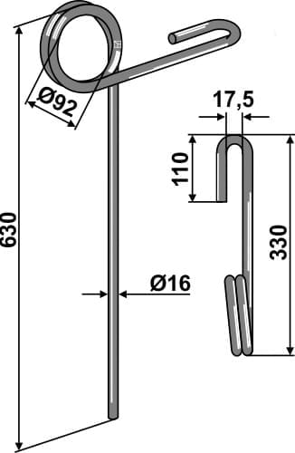 BL29210 Striegelzinken - passend zu Vieberg 10131006
