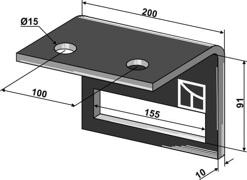BL29000 Halter für Blattfederzinken