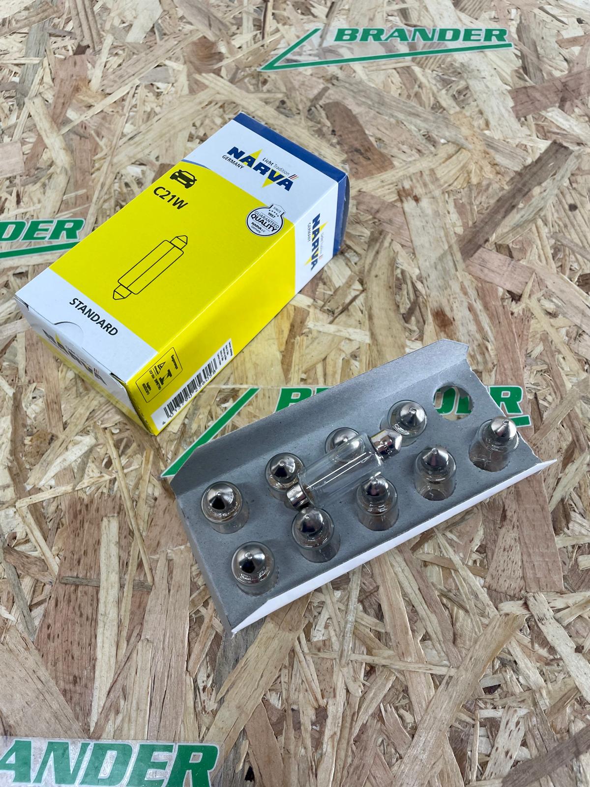 NARVA Kennzeichenbeleuchtung Birne - 12V 21W, C21W SV8,5