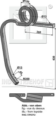 BL29008 Gedrehter Schwergrubberstiel