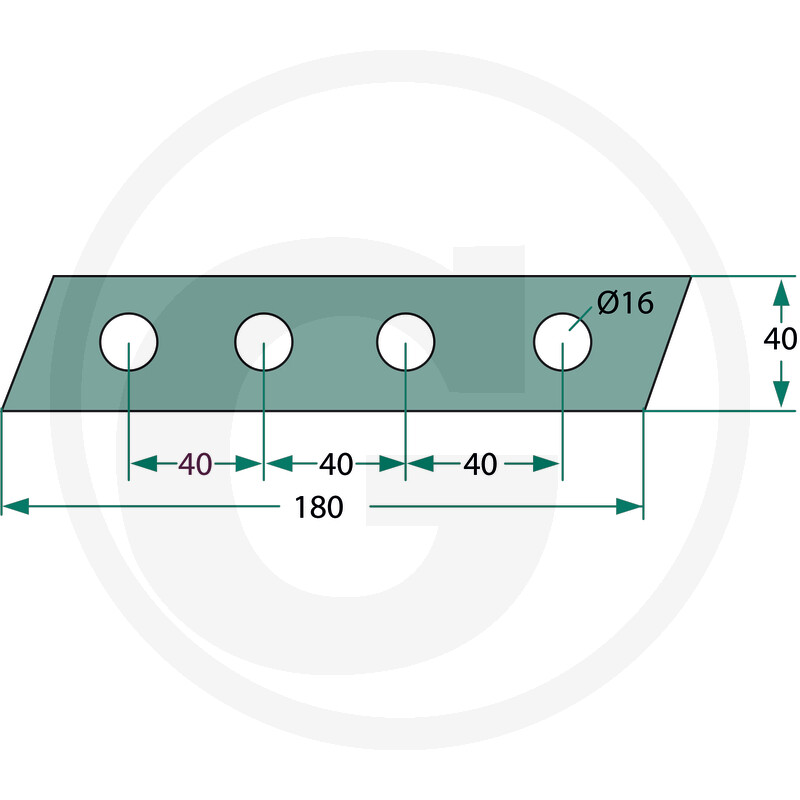Screw-on tines R / L Hardox - suitable for Tebbe - 61311, 322d, 61310