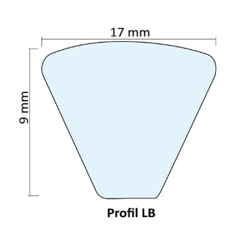 Hercules V-belt side boom left / right - LB-43 SUPER AG-X
