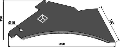 Ladewagenmesser 350mm - passend zu Taarup