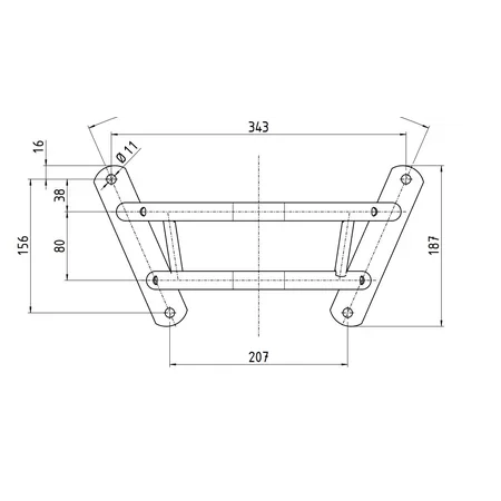 Patura A5 guardrail, for wall mounting - Suitable for models A30 - A33, A50, Ideal, 12 P, 19R, 46, 115, 130P, 180, 340, 1200, 1200P, Lac 5, Forstal, F30