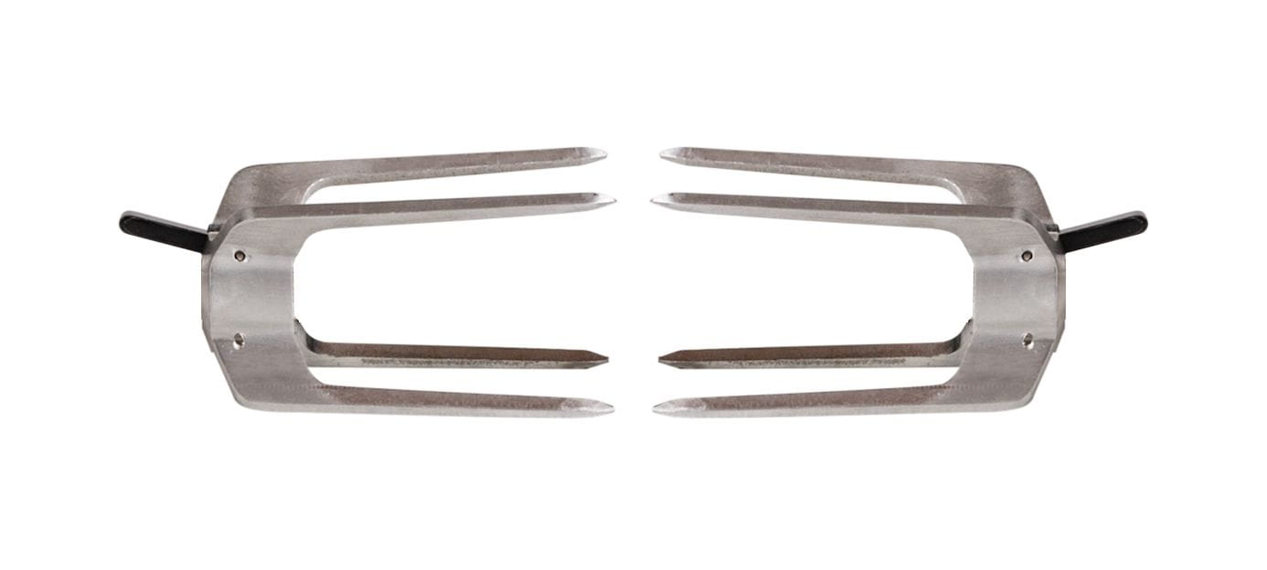 2x Everdure ClipLock Forks – Rotisserie-Zubehör für HUB & HUB II Holzkohlegrills