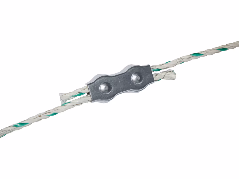 5x AKO Nirosta-Verbinder für Elektro- seil bis 8mm