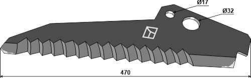 BL29809 Ladewagenmesser - passend zu CLAAS 0009682400