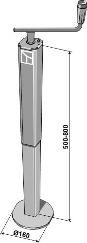 BL13043 Stützfuss 70x70 - 1000kg