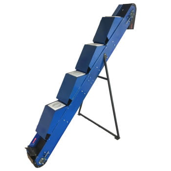 Conveyor belt 3350 × 200 mm with ventilation system – Efficient material transport & cooling