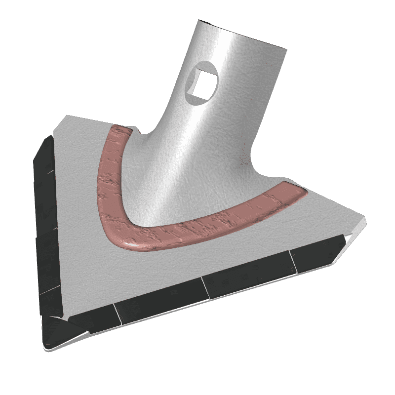 BL40885 Hackschare Universel - Breite 150mm - Hartmetall - Anschraub