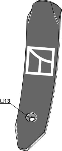Plaque de guidage centrale - compatible avec Maschio Terremoto, Köckerling Topmix, Trio, Quadro, Vector