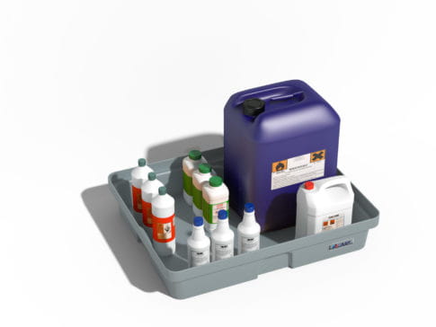 EMP Auffangwanne 60 Liter - ergonomisch geformt | Farbe: grau, ohne Gitterrost