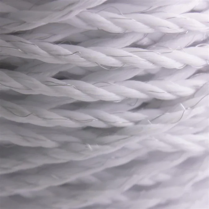Pasture fence rope / electric rope white - 6mm / 200m