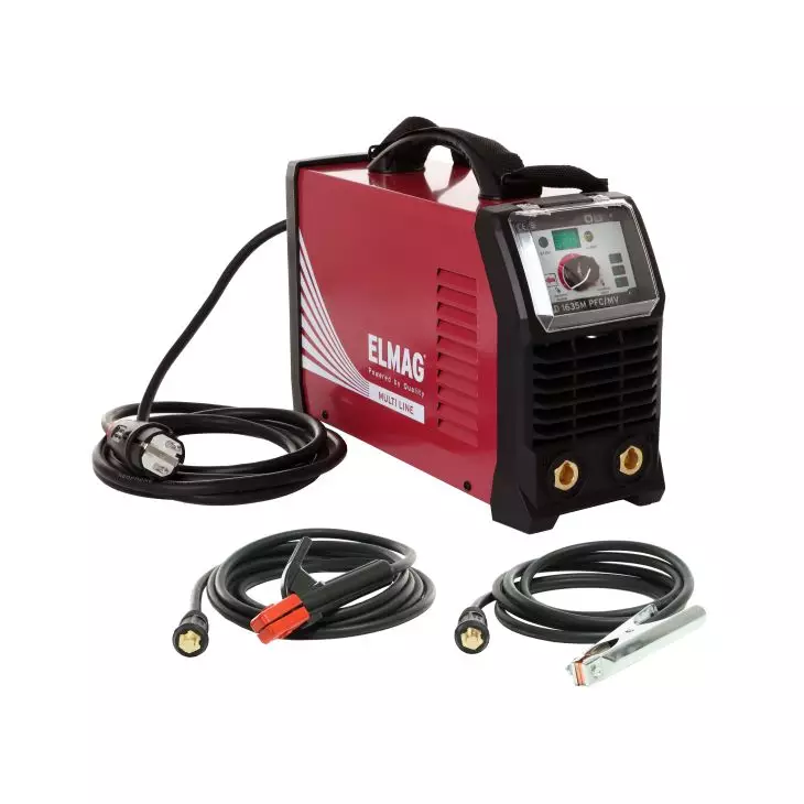Multi Line incl. 3m ground cable 25mm², 4m E-holder cable 25mm² & carrying strap – Electrode welding inverter SD 1635M PFC/MV